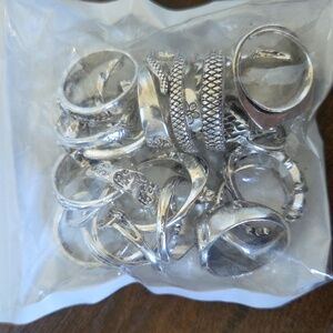Silver Tone Ring Set #2